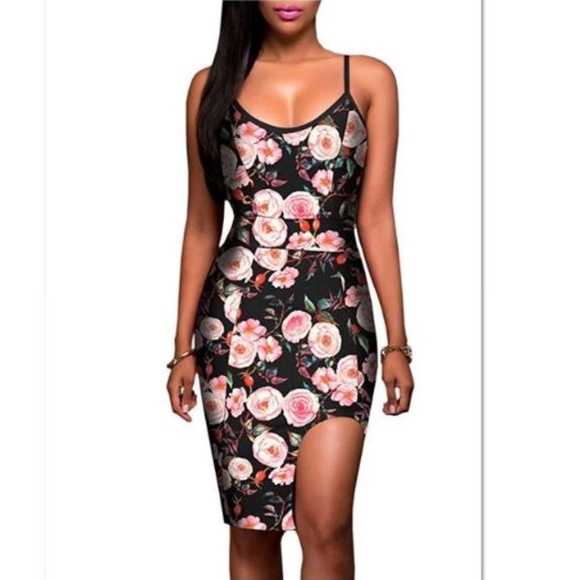 Sexy Spaghetti Strap BodyCon Mini Dress Small - Picture 1 of 3